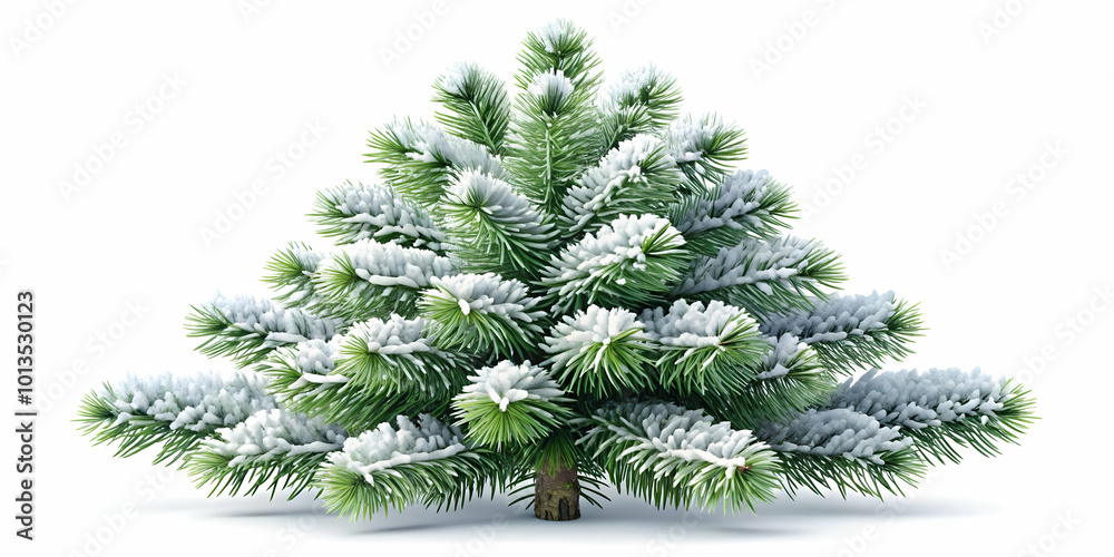 Snow Covered Pine Tree Icon - Minimalistic Vector Design Isolated on White for Winter Infographics & Seasonal E-commerce Promotions Snow Covered Pine Tree Icon - Minimalistic Vector Design Isolated on White for Winter Infographics & Seasonal E-commerce Promotions