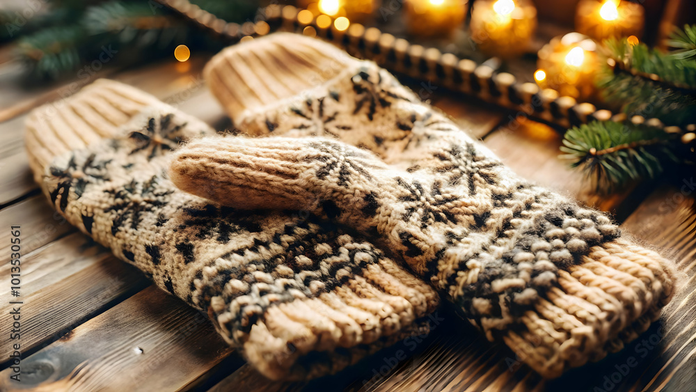 Cozy Knitted Mittens Vector Isolated on White - Perfect for Winter Infographics & E-commerce Promotions, Close-Up on Detailed Texture Cozy Knitted Mittens Vector Isolated on White - Perfect for Winter Infographics & E-commerce Promotions, Close-Up on Detailed Texture