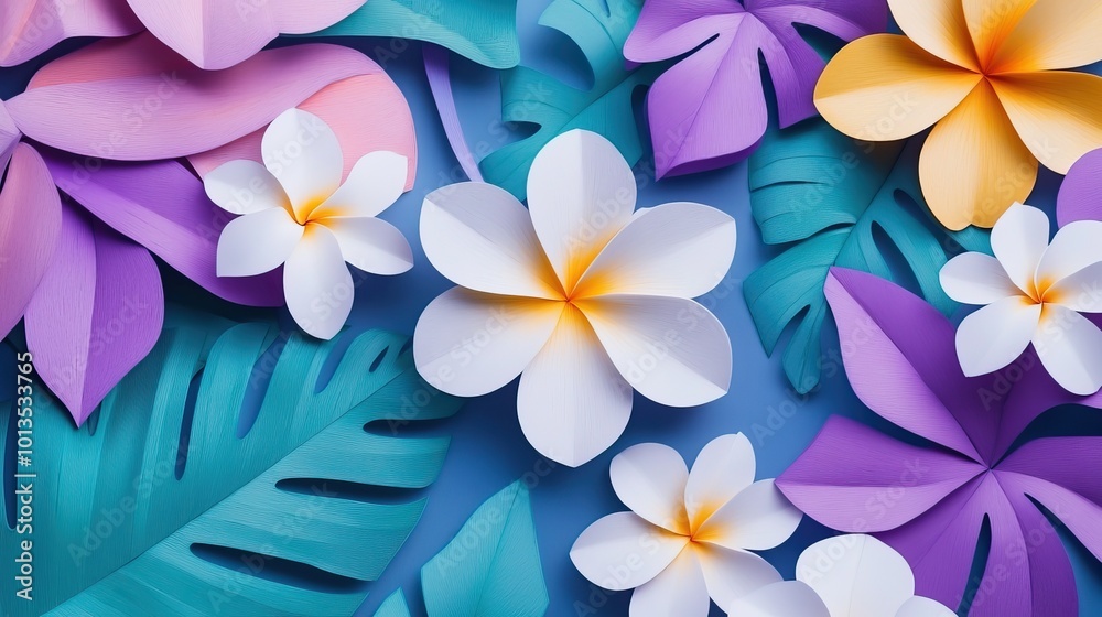 Elegant white petal flowers Vibrant tropical blooms with a unique color palette Plumeria in full bloom Tropical flowers with vibrant colors and elegant petals Elegant white petal flowers Vibrant tropical blooms with a unique color palette Plumeria in full bloom Tropical flowers with vibrant colors and elegant petals