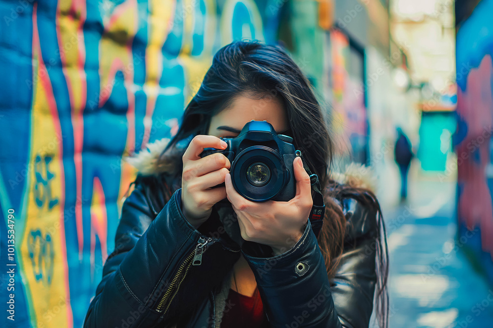 Woman taking picture with digital camera. Holiday concept. Woman taking picture with digital camera. Holiday concept.