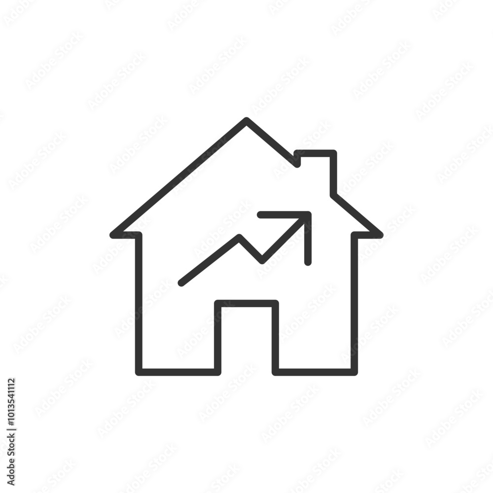 Home icon. Real estate symbol modern, simple, vector, icon for website design, mobile app, ui. Vector Illustration