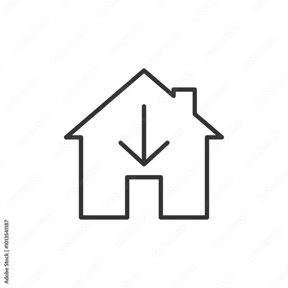 Home icon. Download symbol modern, simple, vector, icon for website design, mobile app, ui. Vector Illustration Home icon. Download symbol modern, simple, vector, icon for website design, mobile app, ui. Vector Illustration