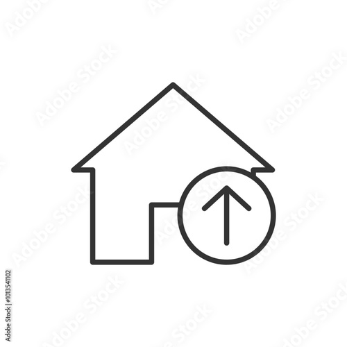 Home icon. Real estate symbol modern, simple, vector, icon for website design, mobile app, ui. Vector Illustration