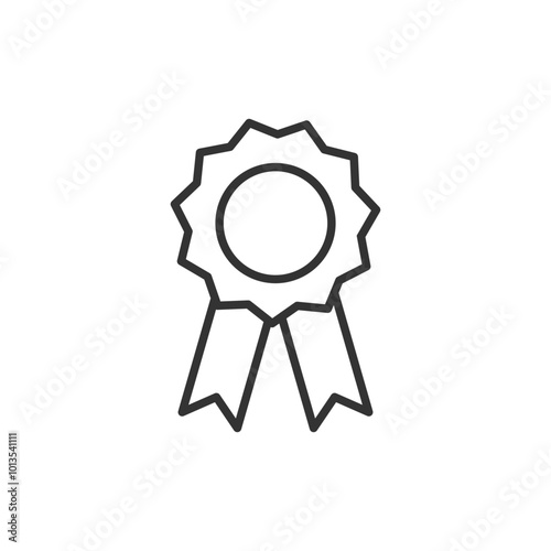 Badge icon. Achievement symbol modern, simple, vector, icon for website design, mobile app, ui. Vector Illustration