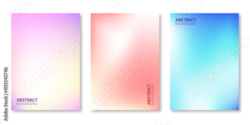 Fluid Gradient Background Vector. Colorful & Minimal Style Posters with Liquid color. Modern wallpaper design for social media, idol poster, banner, flyer.