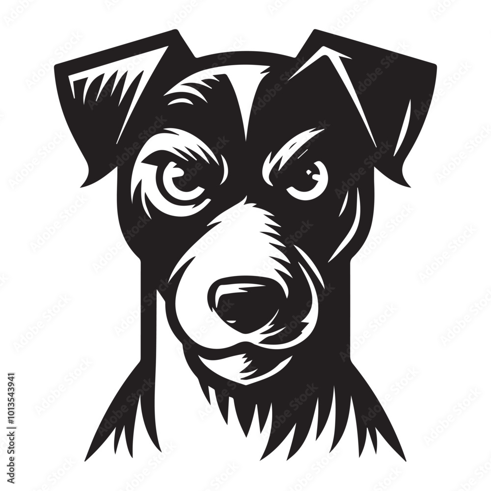 Jack Russell Terrier Dog Face Clipart Design - Dog Head Logo - Jack Russell Terrier Vector illustration in black and white
Jack Russell Terrier Dog Face Clipart Design - Dog Head Logo - Jack Russell Terrier Vector illustration in black and white