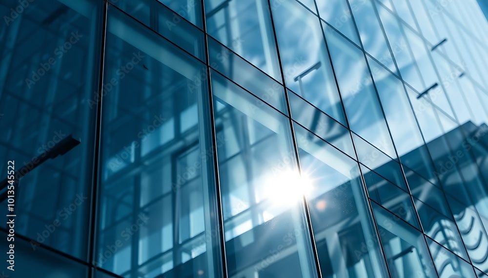 A close-up of the sleek glass facade of a modern high-rise building reveals the intricate reflections and textures. A close-up of the sleek glass facade of a modern high-rise building reveals the intricate reflections and textures.