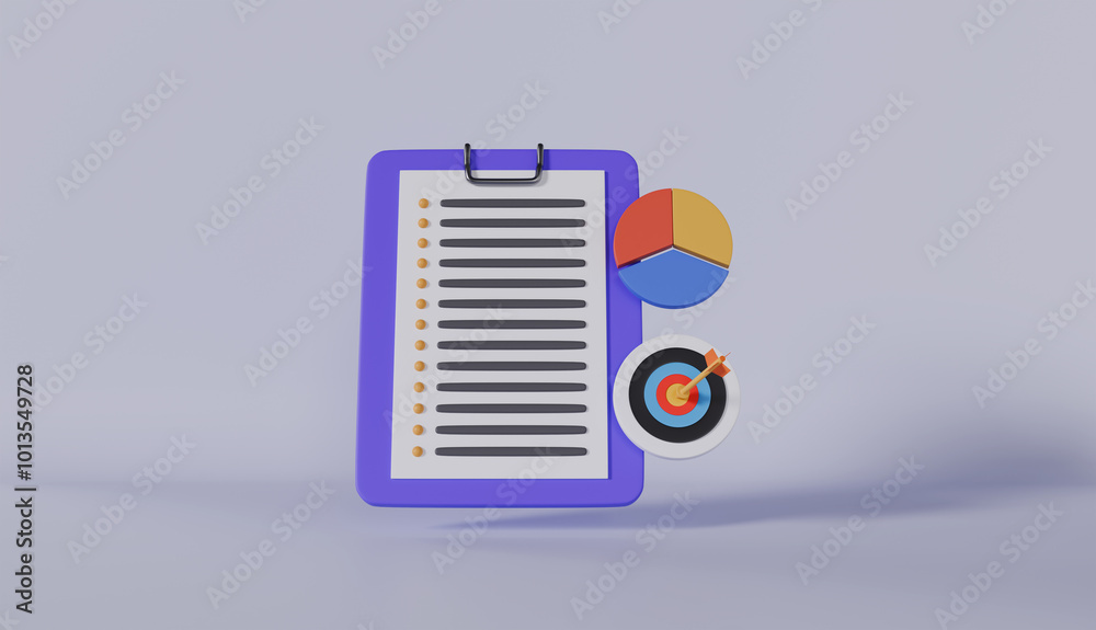 Clipboard paper with business idea goals on project plan, fast progress, analytics icon Clipboard paper with business idea goals on project plan, fast progress, analytics icon