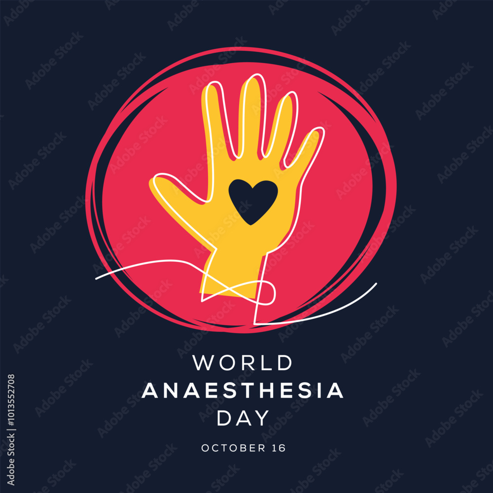 Obraz premium World Anesthesia Day, held on 16 October.