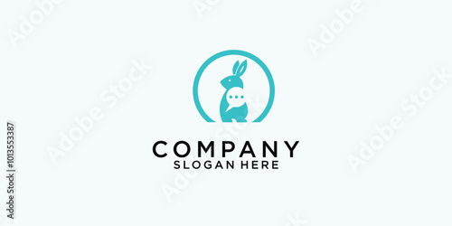 Free Download Creative phone and rabbit logo design with modern concept premium vector - GFXLoad