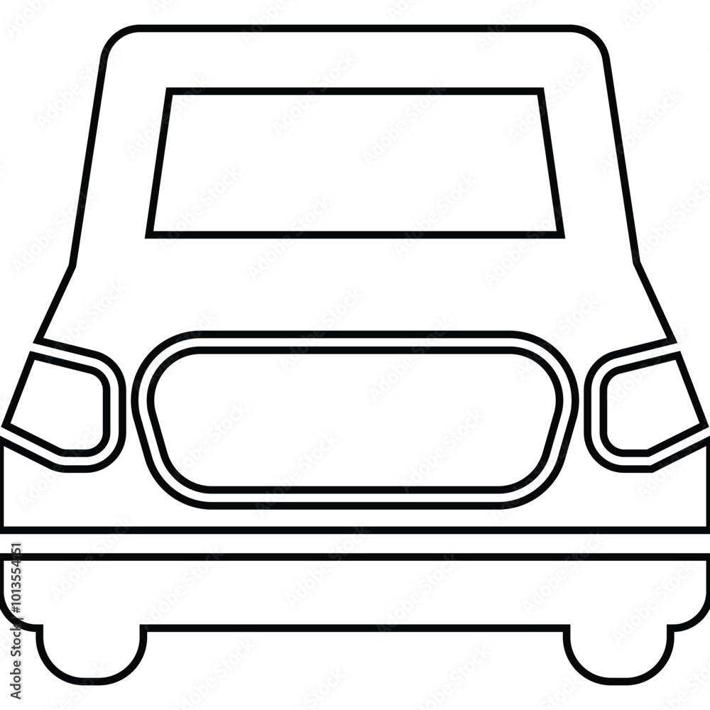 Campervan, life on wheels, minivan icon Campervan, life on wheels, minivan icon