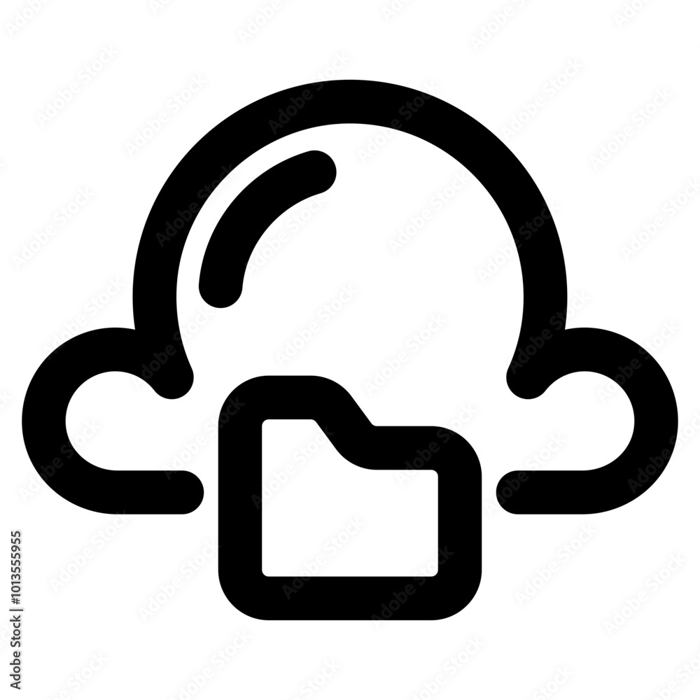 folder and cloud folder and cloud