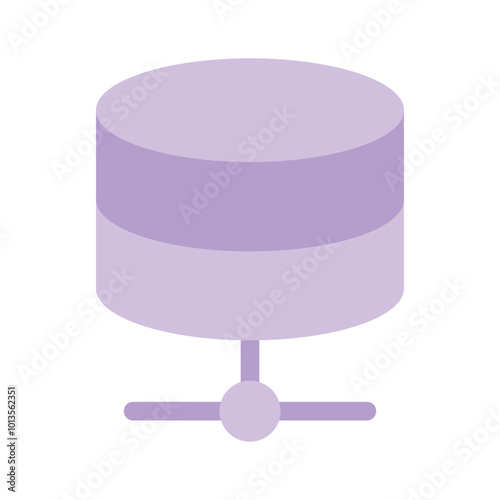 A simple database icon representing data storage or management