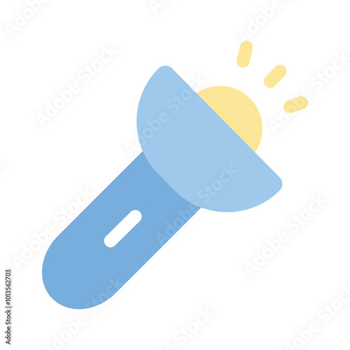 Flashlight icon representing light, search, or discovery