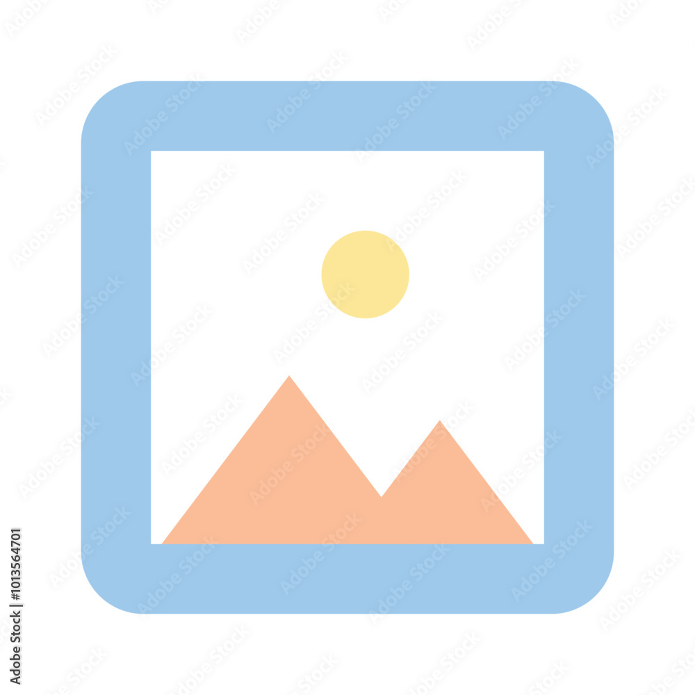 A framed image icon, representing photos, pictures, and gallery A framed image icon, representing photos, pictures, and gallery
