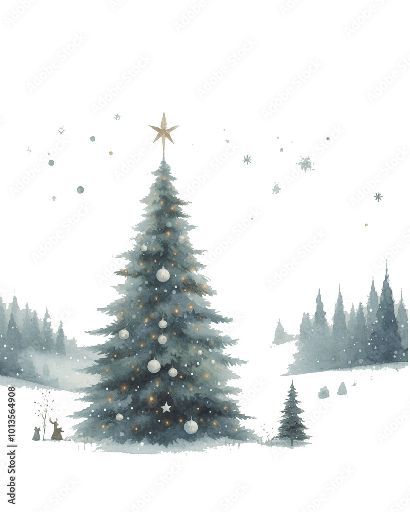 Fototapeta premium Christmas tree 