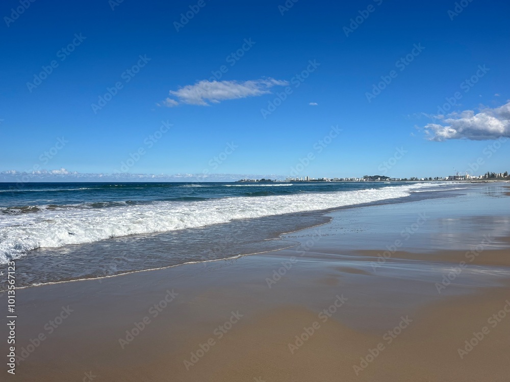 Currumbin Beach in Gold Coast, Queensland, Australia Currumbin Beach in Gold Coast, Queensland, Australia