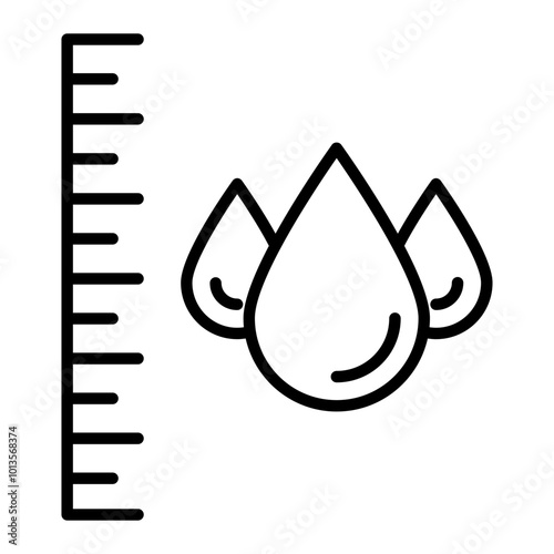 Ink level outline icon