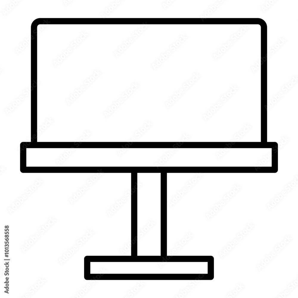 Road billboard outline icon Road billboard outline icon