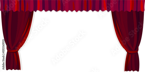 Theatre Curtains, red velvet theatre curtains