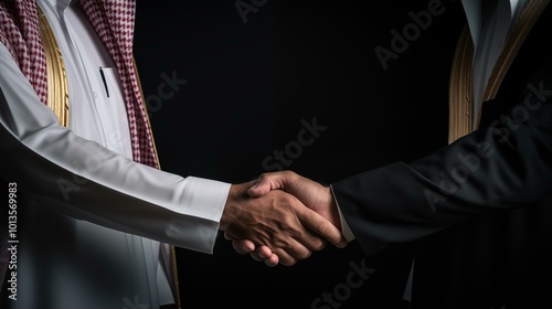 arab people shaking hands