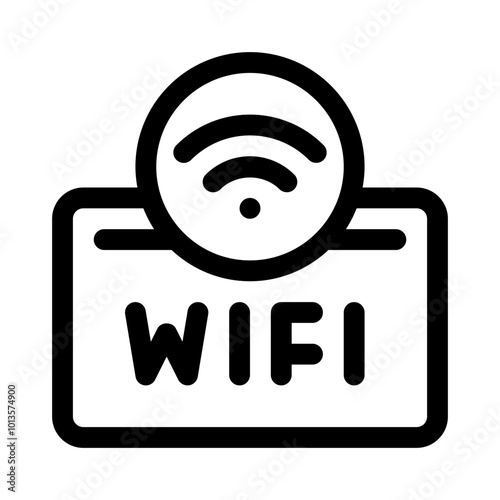 Wi line icon