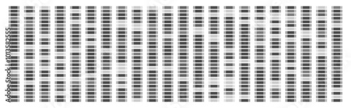Dna sequence map. White genetic data visualization. Black medical gene pattern. Abstract medicine research architecture illustration. Laboratory marker mapping. X and y evolution test design.