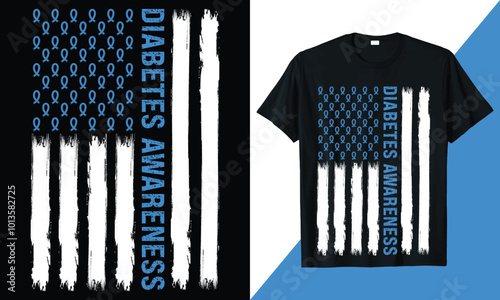 Diabetes Awareness Graphic T-shirt Design, Diabetes Awareness Tee Shirt, Awareness Shirts