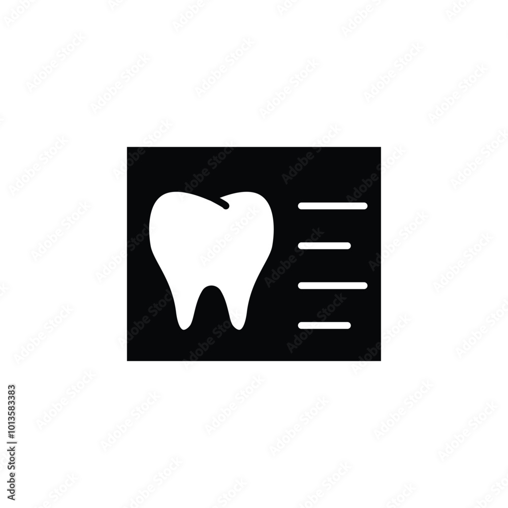 Dental Examination Report icon. Dental Care, Dentistry, Dental Health Concept. Dental Examination Report icon. Dental Care, Dentistry, Dental Health Concept.