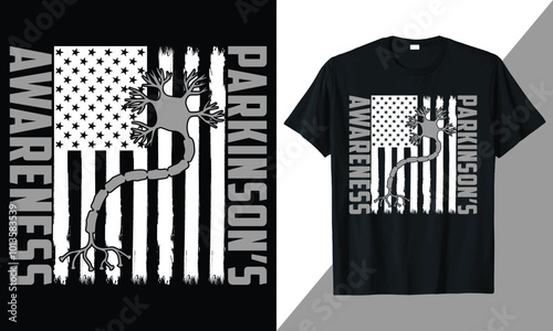 Parkinson's Awareness Graphic T-shirt Design, Awareness Shirts Design