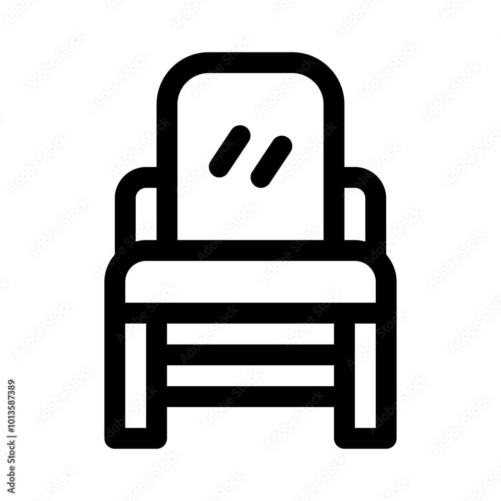 Obraz premium Chair line icon