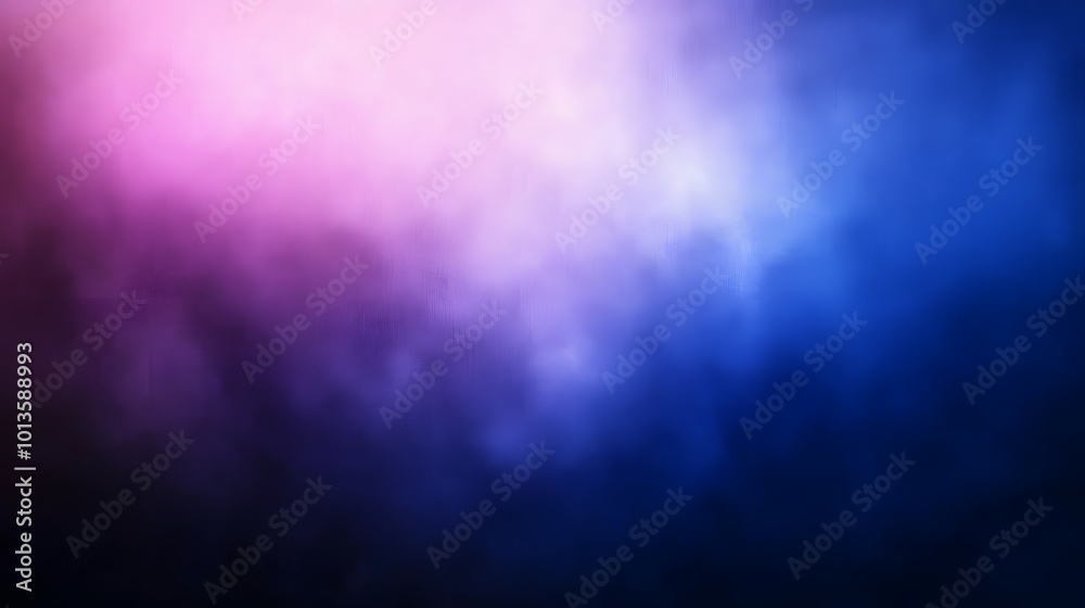 Fototapeta premium Vibrant Gradient Abstract, a captivating blend of dark purple and blue hues, creating a soft, blurred backdrop for immersive visuals