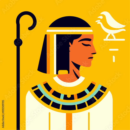 Egyptian symbol illustration