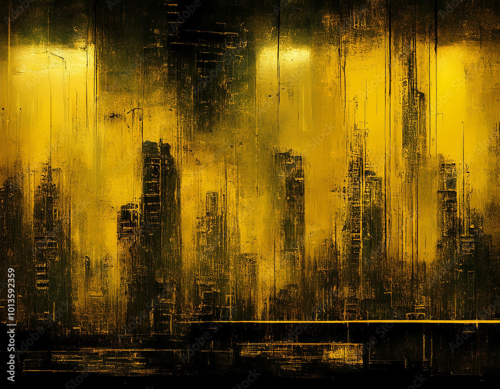 Abstrat Yellow Background With Industrial Vibe and Copy Space Abstrat Yellow Background With Industrial Vibe and Copy Space