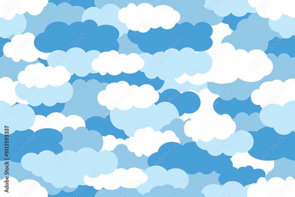 seamless pattern with clouds seamless pattern with clouds