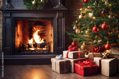 Cadeaux de Noël sous le sapin