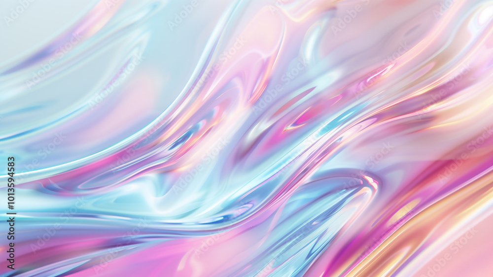 Fototapeta premium Abstract Iridescent Glassmorphism Pink and Blue Background