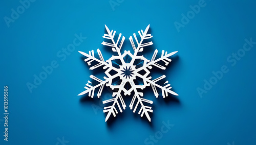 macro image natural snowflake showcasing intricate crystal structure