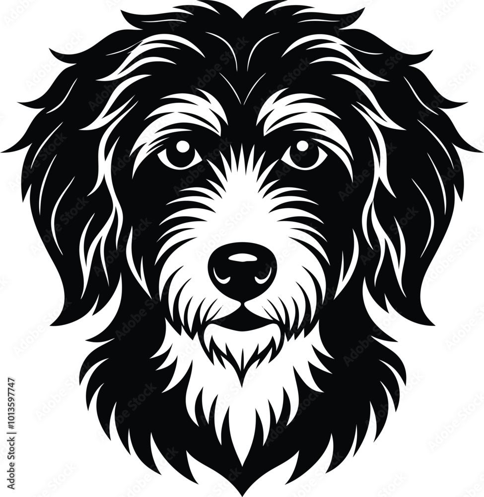 Bernedoodle Dog different poses silhouette vector design Bernedoodle Dog different poses silhouette vector design