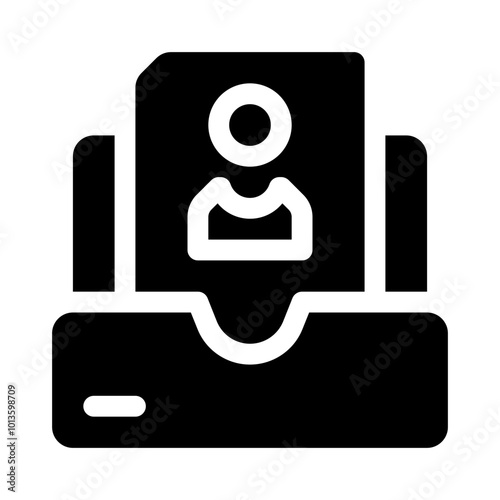 Portfolio glyph icon