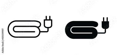 House heating, warm electric blanket icon. Hot heater bed. Folded heating pad, warm electric blanket with heat controls. Temperature, warm comfort. heater and cooling symbol. 