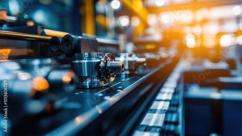 Wallpaper Mural Precision CNC Equipment in Industrial Setting Torontodigital.ca