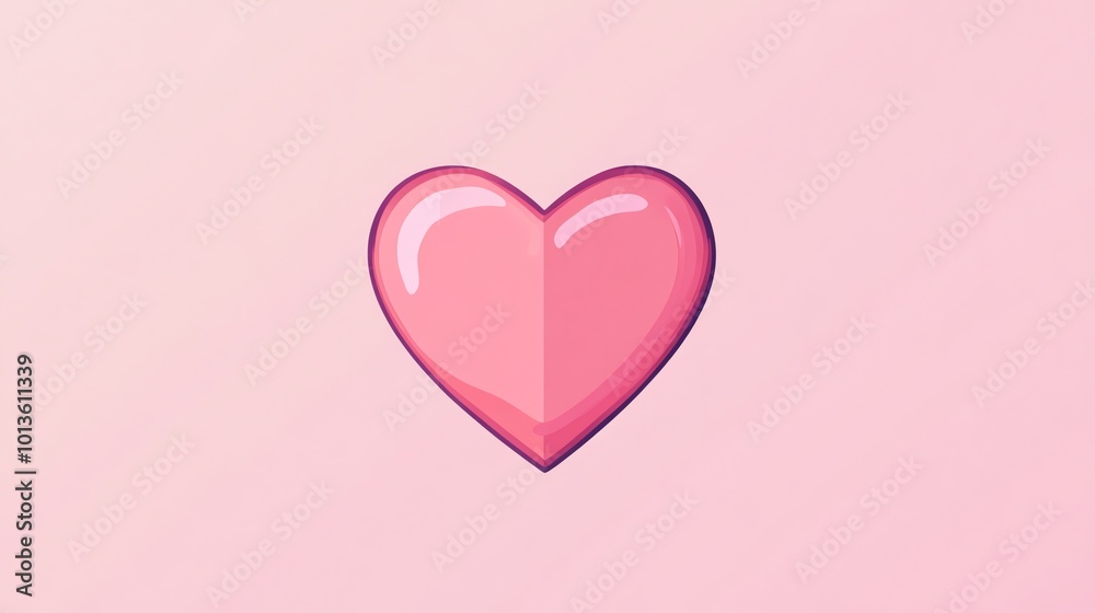 Pink heart on a pink background. Pink heart on a pink background.