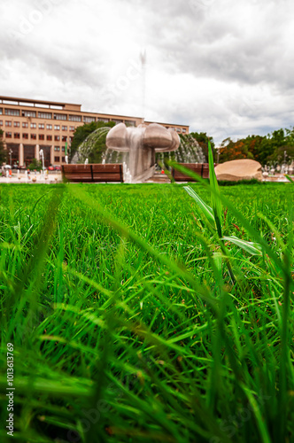 the Union Fountain in Bratislava photo