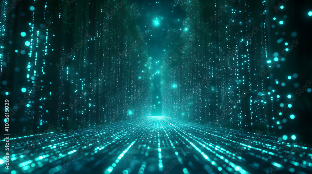 Digitaler Naturzauber: Holographische Wege durch den Wald Digitaler Naturzauber: Holographische Wege durch den Wald