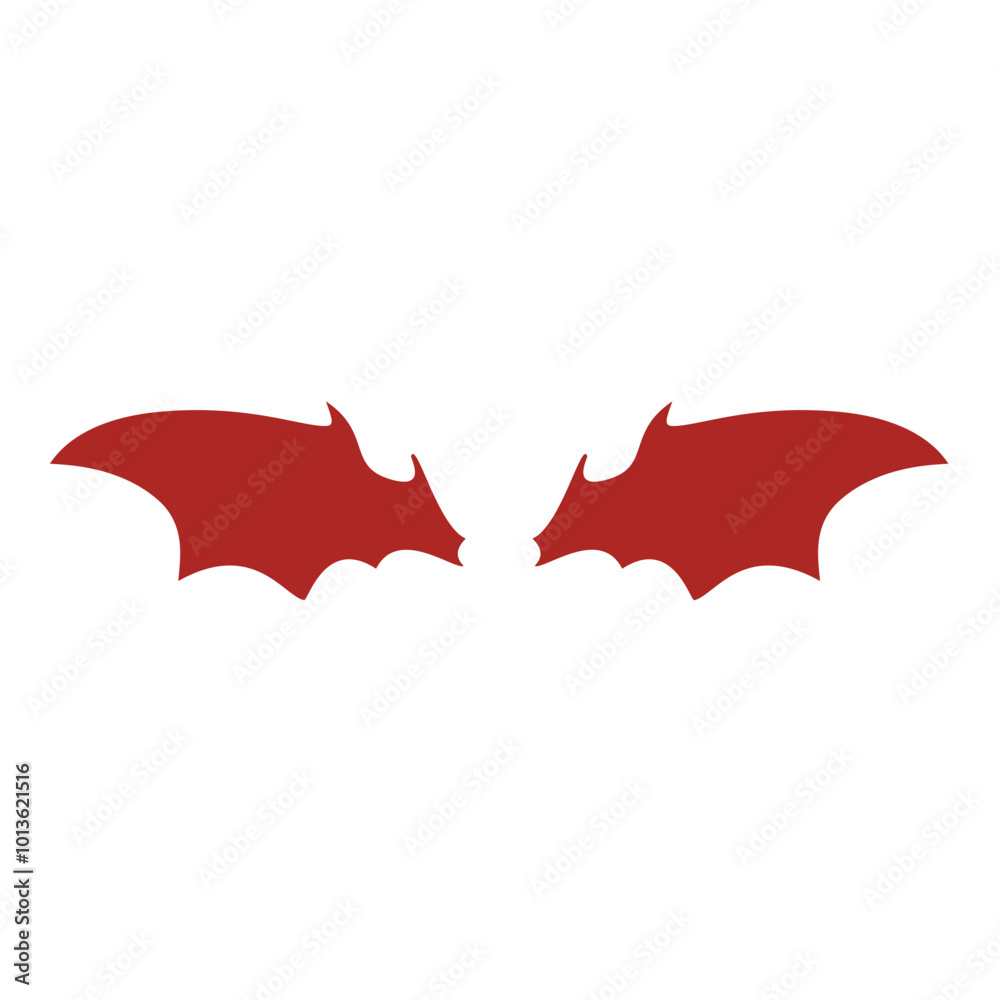 Red devil wings vector Red devil wings vector