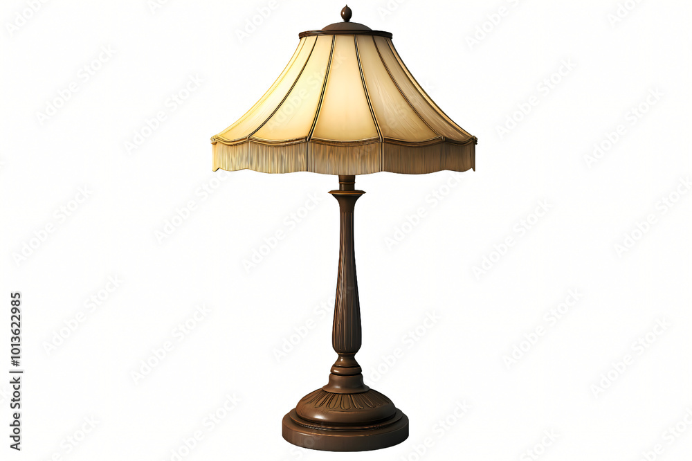 A stylish table lamp against a clean white background A stylish table lamp against a clean white background
