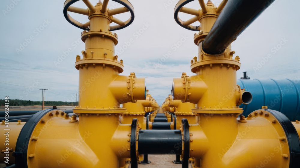 Gas Pipes, Valves, Gritty Mechanical Scene Gas Pipes, Valves, Gritty Mechanical Scene