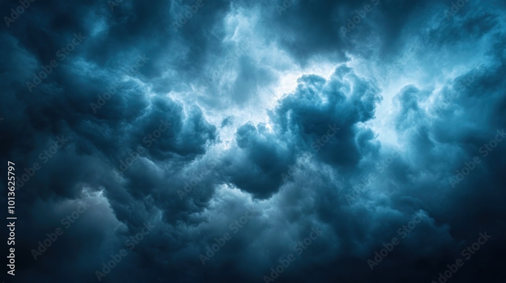 Dark, swirling clouds illuminated by light, creating a dramatic and moody atmosphere. Dark, swirling clouds illuminated by light, creating a dramatic and moody atmosphere.