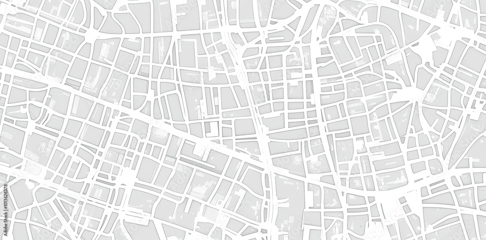 A detailed map layout featuring intricate street patterns in a monochrome design. A detailed map layout featuring intricate street patterns in a monochrome design.